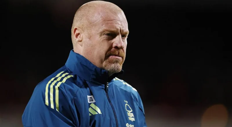 Nottingham Forest boss Sean Dyche pictured on the touchline