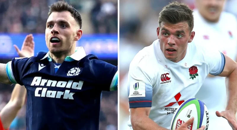 Ben White in a composite image playing for both Scotland and England under-20s