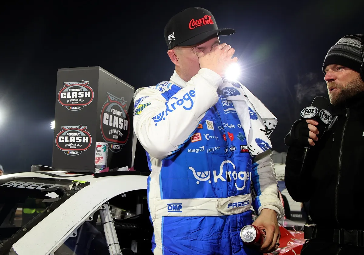 Clash winner Ryan Preece, RFK Racing Ford