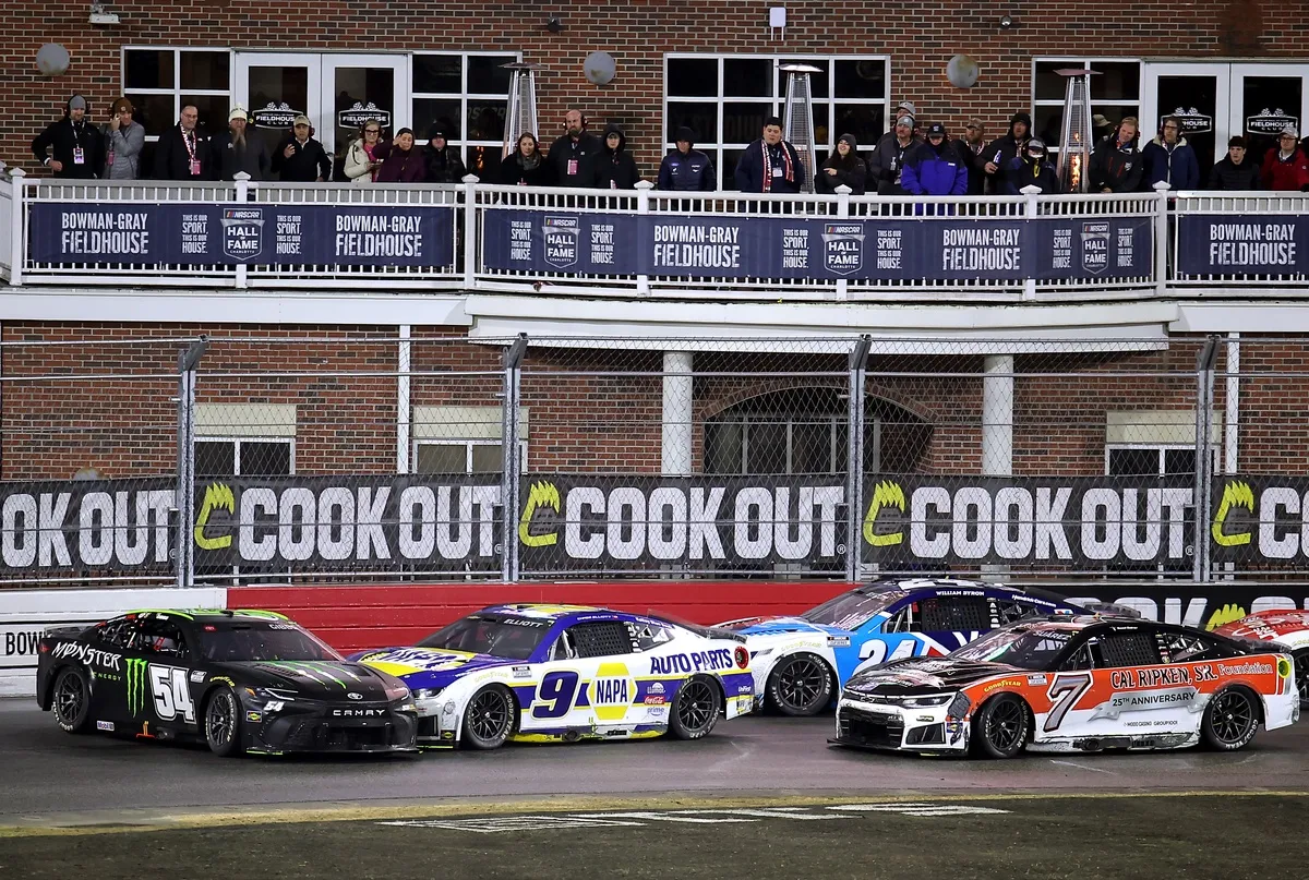 Crash involving Ty Gibbs, Chase Elliott