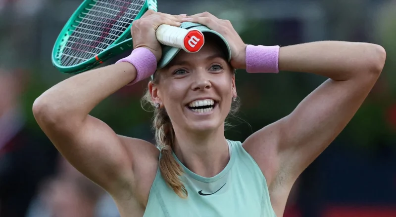 Katie Boulter stuns Rybakina for biggest win after Raducanu starts Queen’s party