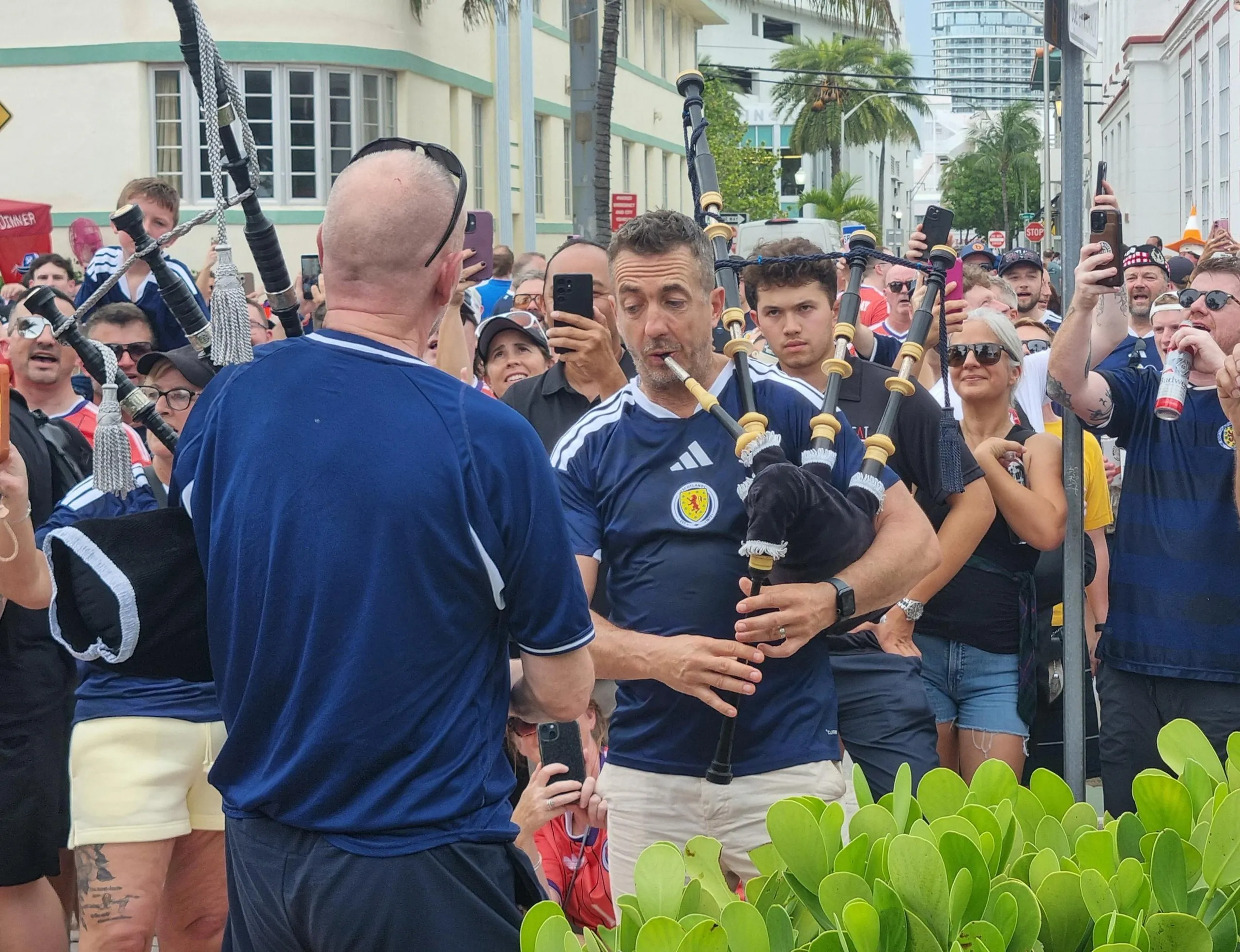 World Cup 2026Scotland fans take part in the Tartan Army march in Miami South beach's Ocean Drive, during the 2026 World Cup. Picture date: Tuesday June 23, 2026. PA Photo. Photo credit should read: Ryan McDougall/PA Wire