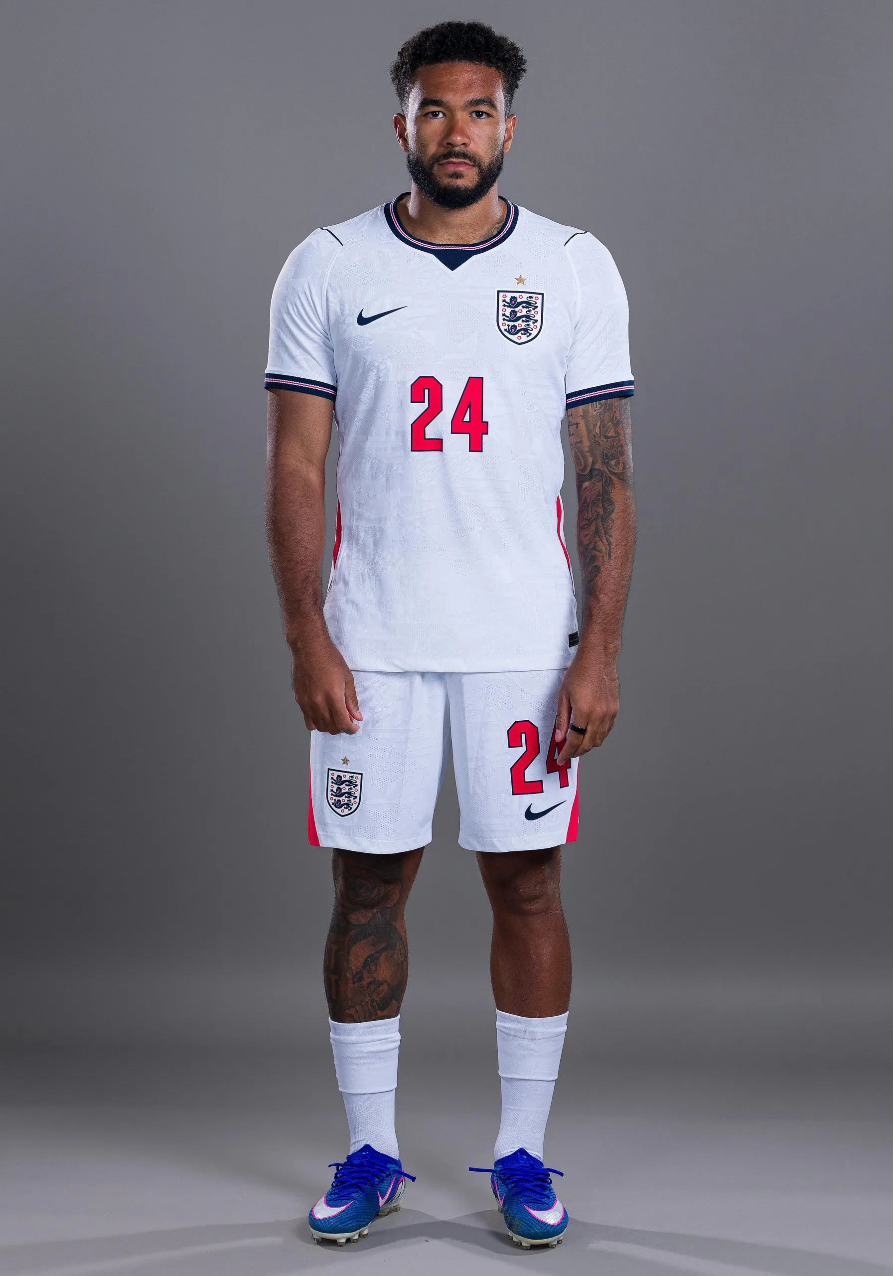 Reece James was mocked for looking like a child forced to show his new footy kit to his nan.