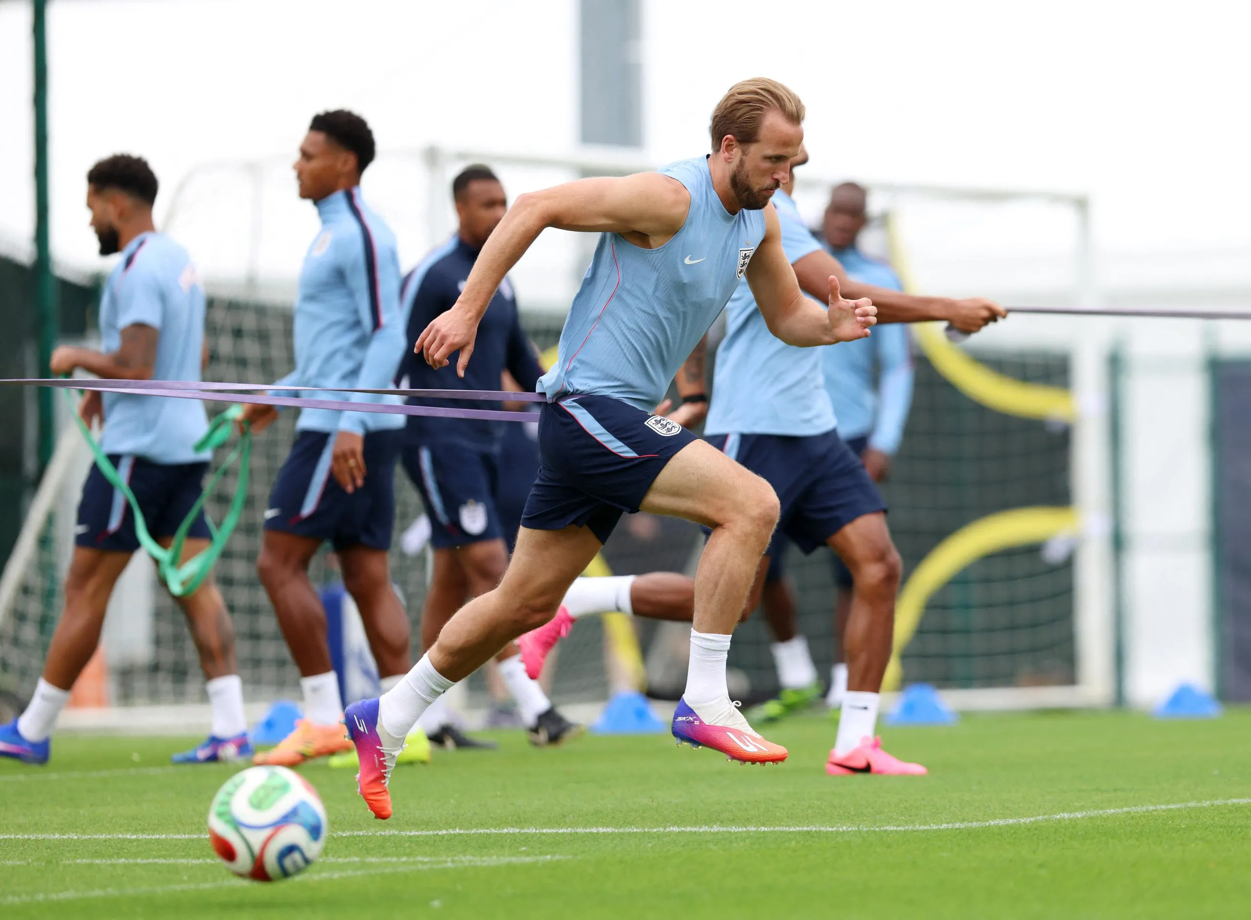 Harry Kane during training