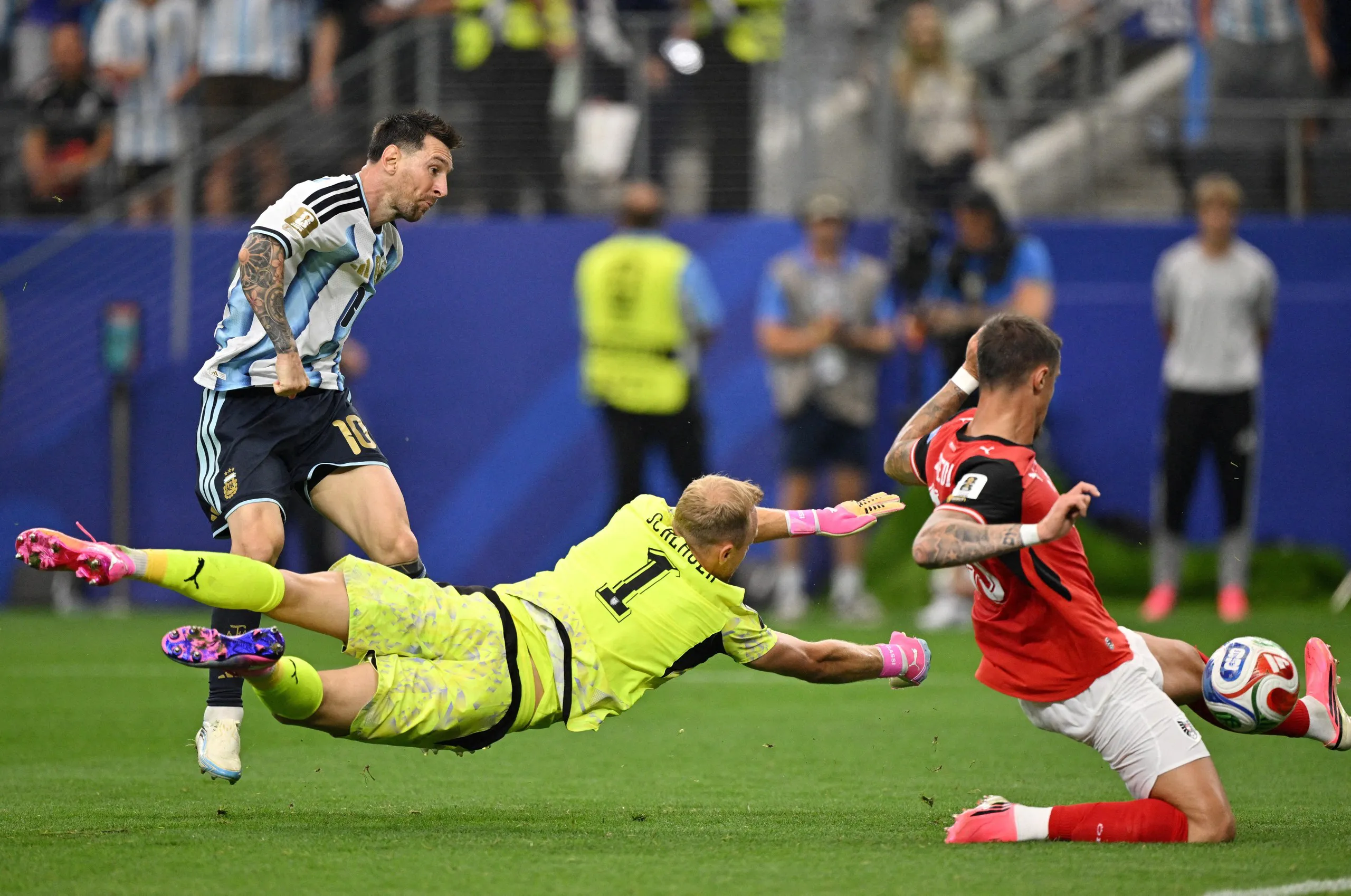 Lionel Messi scores Argentina’s second to take his World Cup goals tally to 18.