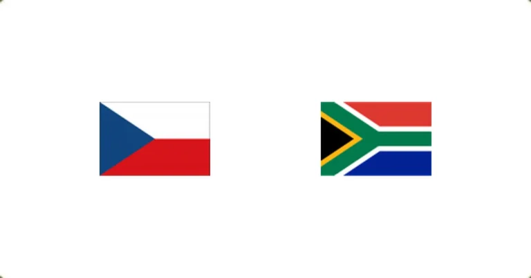 Prediction cover: Czechia vs South Africa