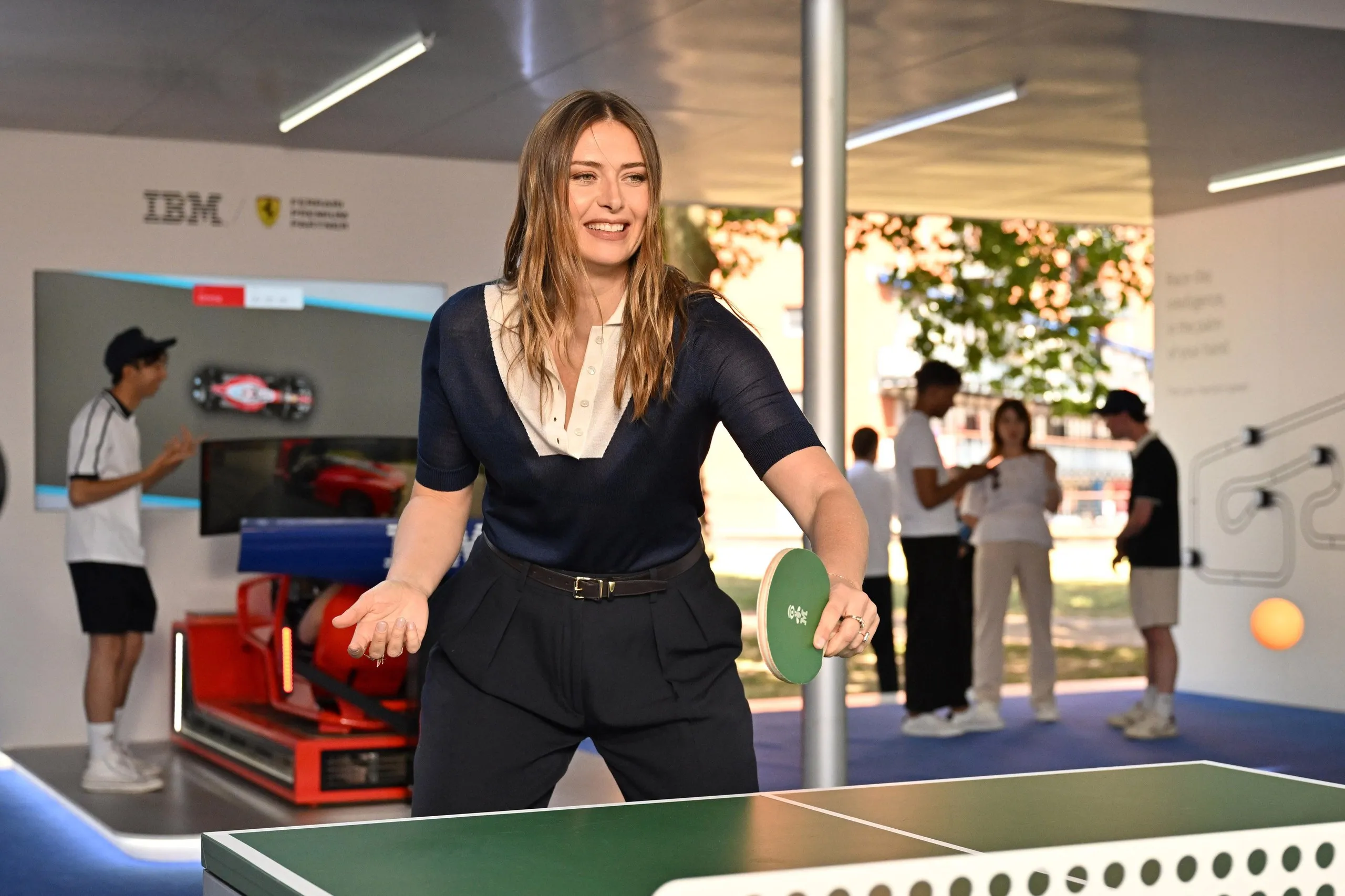 Maria Sharapova attends an IBM event on London’s South Bank
