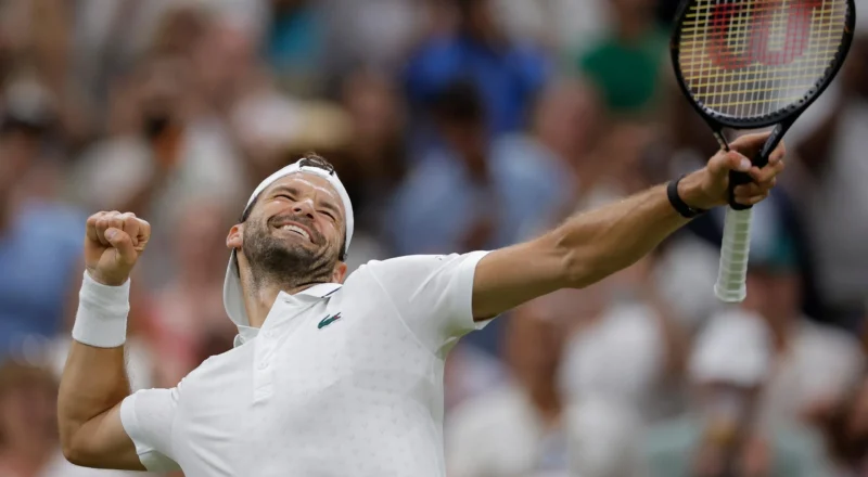 Dimitrov ‘so happy’ to hold off Berrettini fightback in cathartic Wimbledon win
