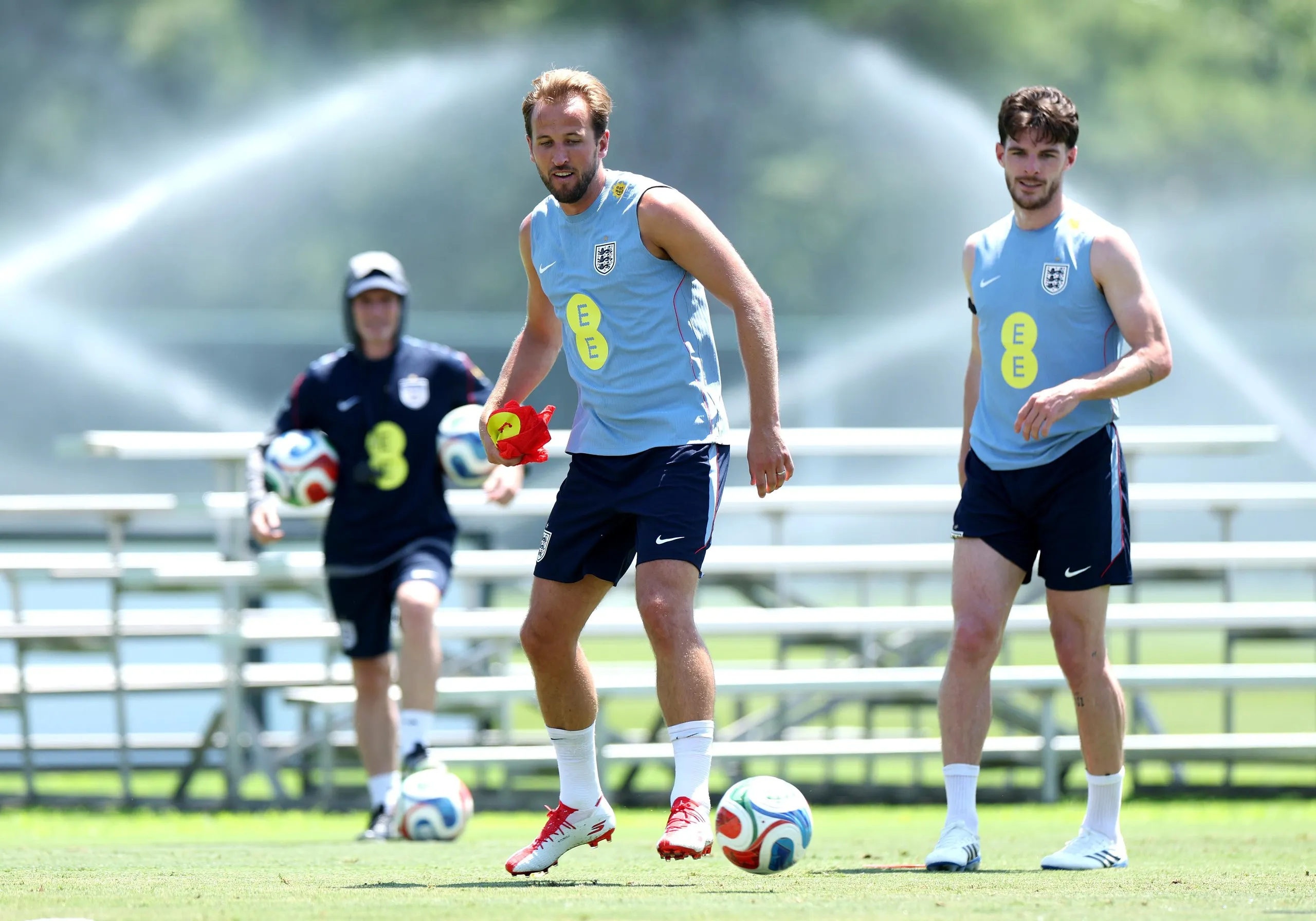 Harry Kane training in Kansas City