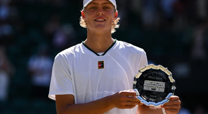 Wimbledon agony for teenager Cruz Hewitt as he bids farewell to junior tennis